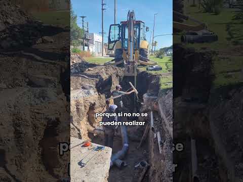 Comienzo de la obra de agua en Tres Arroyos. #obrapública