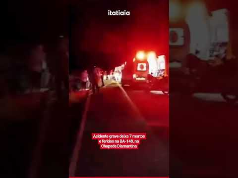 ACIDENTE GRAVE DEIXA 7 MORTOS E FERIDOS NA BA-148, NA CHAPADA DIAMANTINA