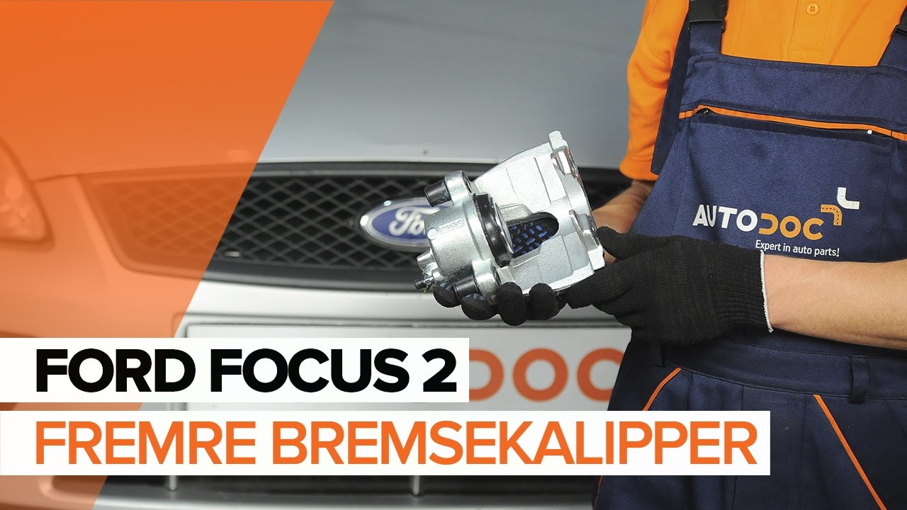 Slik bytter du bremsecaliper fremme på en Ford Focus MK2 – veiledning