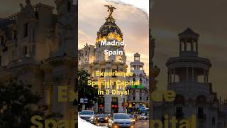 Madrid, Spain: Experience Spanish Capital in 3 Days!  #travel #madrid #spain
