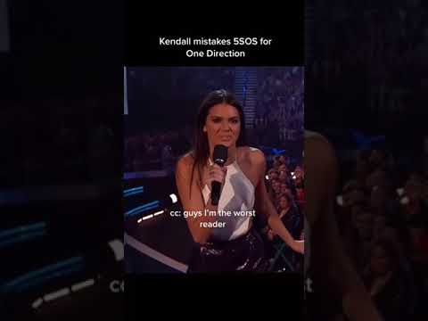Kendall Jenner Mistakes 5SOS For One Direction #shorts