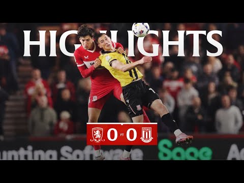 Highlights | Boro 0 Stoke 0 | Matchday 8