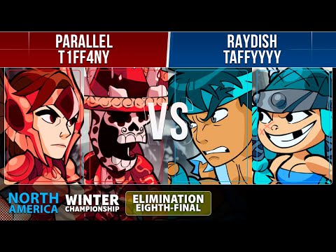 Parallel & T1FF4NY VS Raydish & Taffyyyy - Losers 1/8 - NA - Brawlhalla Winter Championship 2022