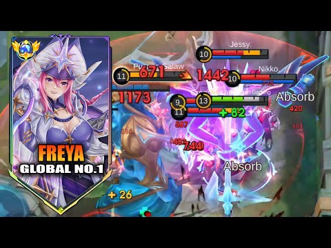 1 VS 5 FREYA VS ALL SAVAGE OR NOT??! ( MUST WATCH) FREYA BEST BUILD 2025 - MLBB