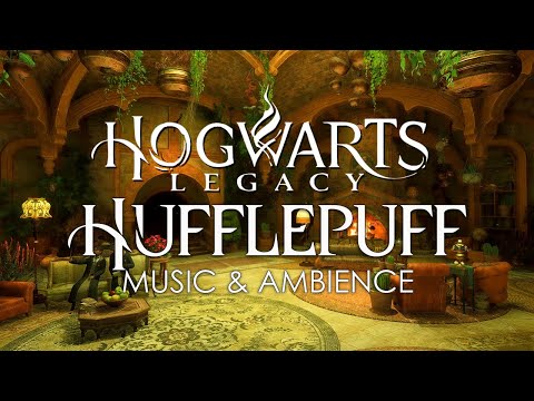 Hogwarts Legacy - Hufflepuff Common Room - Calming Harry Potter Music & Cozy Ambience