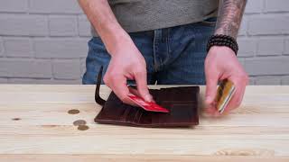 Гаманець універсальний 14912 Vintage коричневий