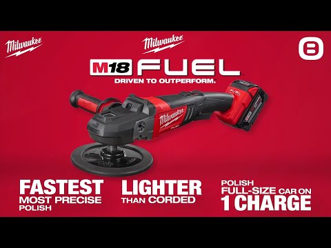 Milwaukee M18 FAP180, Máy đánh bóng, 18V, Đường kính bánh 180 mm, Màu đỏ đen, 18171020