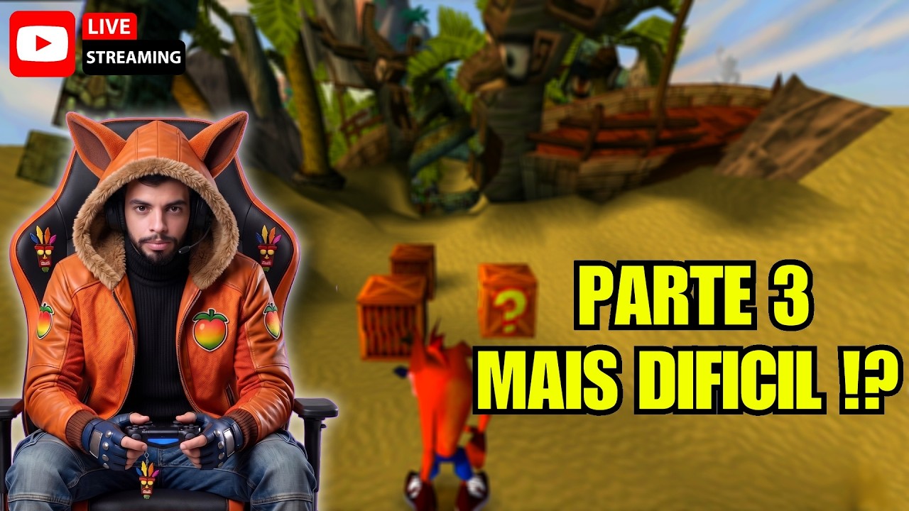 Crash Bandicoot Clássico! 🚀 Parte 3 QUASE LÁ?! Pegando Todas as Gemas