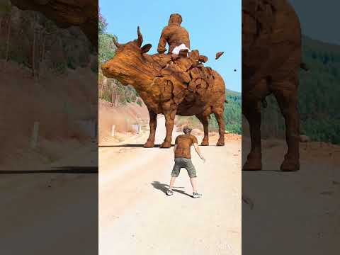 Unblocking the big cow special effect Visual effect