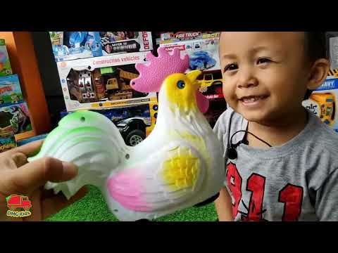 Mainan Helikopter, Dinosaurus, Ayam Jantan, Pesawat & Penguin, Yahh..Gavin nangis