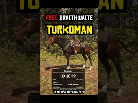 RDR 2 - Free Braithwaite Turkoman - Horse Flesh for Dinner #rdr2 #gameplay #shorts