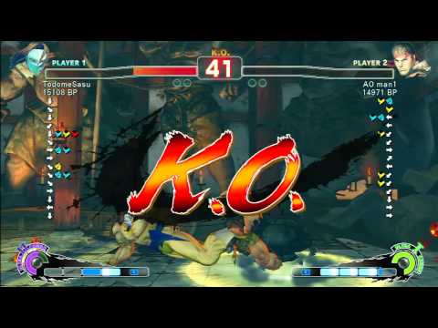 SSF4 Rank Match  TodomeSasu (CW)  vs  AO man1 (RY)