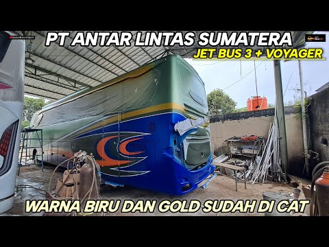  PT ANTAR LINTAS SUMATERA , SELENDANG ATAS SUDAH DI CAR WARNA BRILLIANT GOLD..!!