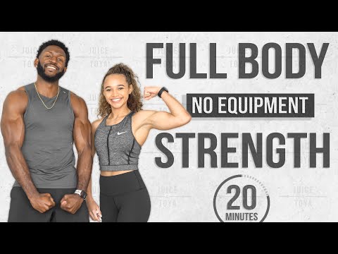 20 Minute Full Body Strength Workout (No Equipment/No Repeat)