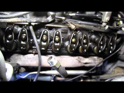 Checking the camshaft lobes for wear: Drivers side
