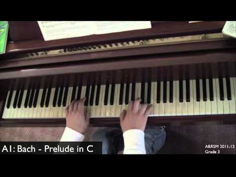 ABRSM 2011-2012 Grade 3 A1: Bach - Prelude in C