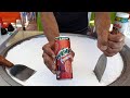 Free Ice Cream Rolls Mirinda Soda Ice Cream Rolls ASMR Street Sounds