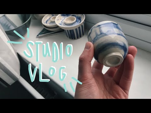 POTTERY STUDIO VLOG nO.5 ✸ how to make espresso cups