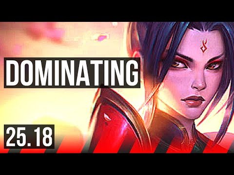 RIVEN vs YASUO (TOP) | 9 solo kills, 15/4/8, Dominating | EUW Master | 25.18