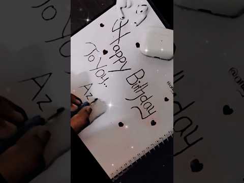 Azmina😊.comment your name.🥰❤️ #birthdayart #calligrapher #calligraphy #calligraphymasters #shorts