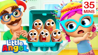 April Fools! | Giggly Funny Song | Little Angel Kids Songs &amp; Nursery Rhymes
