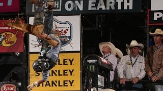 WRECK: Scotty Knapp takes flight off the back of Yo Yo