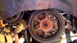Serpentine belt noise - A/C compressor clutch broken