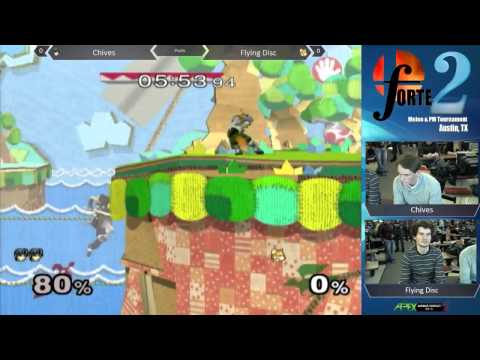 Forte 2 Pools: Chives (Marth) vs Flying Disc (Fox/Falcon)