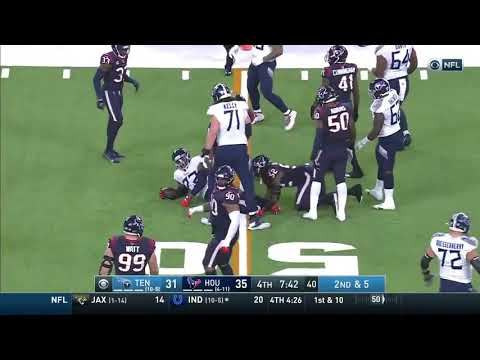 Derick Henry Hits 2000 Yards In A Single Season Houston Vs Tennessee NFL Football Highlights Week 17