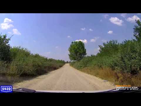 DJ 592D: Bacova - Hitiaş. (Gravel road - Real sound). Timelapse 2x