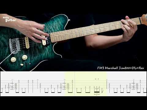 Dio - Rainbow In The Dark Guitar Lesson(Rhythm)With Tab Part.1/2(Slow Tempo)