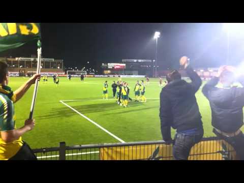 Na afloop Almere Fc-Fortuna Sittard.17-2-2012