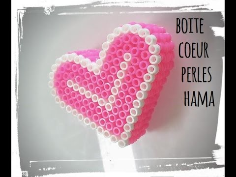tuto boite coeur en perle hama