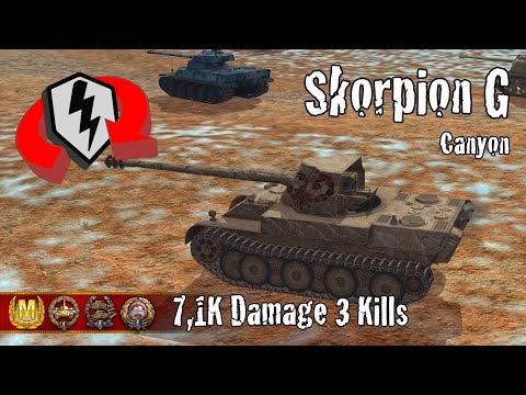 Rheinmetall Skorpion G  |  7,1K Damage 3 Kills  |  WoT Blitz Replays