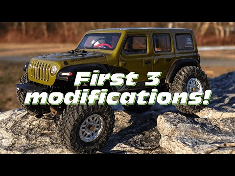 The first 3 modifications you NEED to do on your SCX24! The jeep JLU build