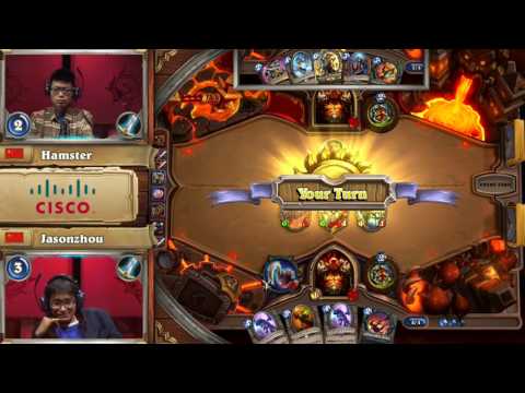 Hamster's C'Thun warrior versus JasonZhou's Dragon Warrior