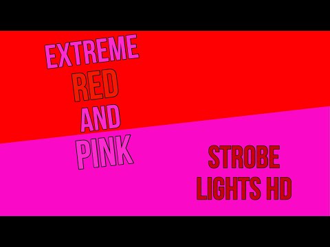 [1 Hour] EXTREME FAST RED AND PINK STROBE LIGHT [SEIZURE WARNING]