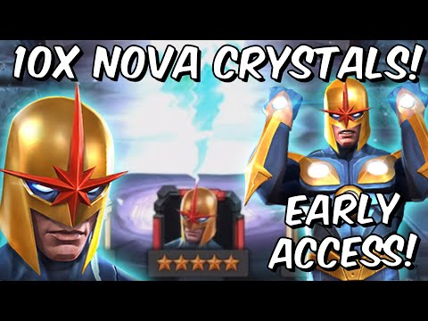 10x 5 & 6 Star Nova Cavalier & Grandmaster Crystal Opening! - Marvel Contest of Champions