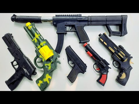 Shell ejecting Benelli M4 Nerf Toy Gun - AWM Sniper Rifle Airsoft - UMP45 - MP5- Toy Guns Collection