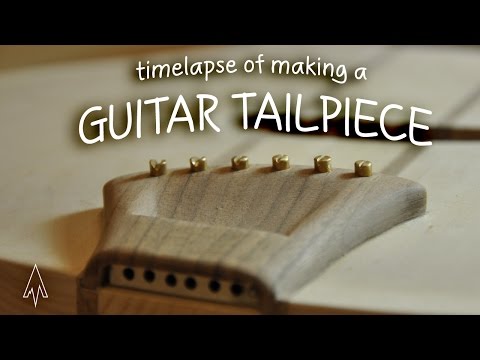 Electric guitar tailpiece design - electric guitar building from scratch