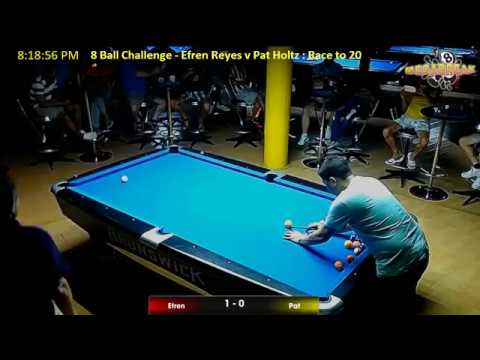 Efren Reyes vs Pat Holtz, Challenge Match
