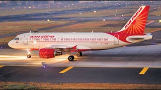 preview picture of video 'Air India A815 ✈ Flight Landing Visuals On Nanded Airport'