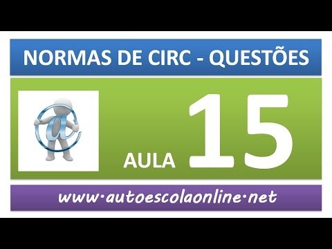 AULA 59 PROVA SIMULADA NORMAS DE CIRCULAÇÃO - CURSO DE LEGISLAÇÃO DE TRÂNSITO EM AUTO ESCOLA