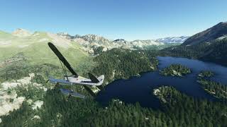 Imogene Lake seaplane and GA base, Idaho  video