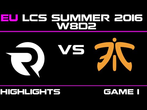 OG vs FNC Game 1 highlights W8D2 EU LCS 2016 Origen vs Fnatic   FNC vs OG   LCS LOL