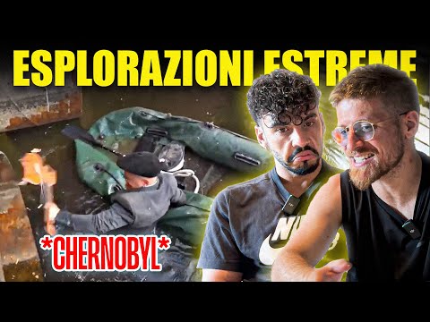 WE REACT TO THE WORLD'S MOST DANGEROUS EXPLORATIONS - ABSURD SWIM IN THE WATERS OF CHERNOBYL!