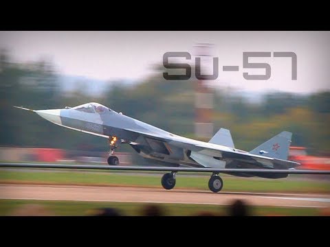 Su-57 Powerful Displays at MAKS 2013 [Remastered] - HD