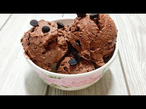 Chocolate Ice Cream Recipe Using 3 Ingredients| Easy Homemade Chocolate Ice Cream