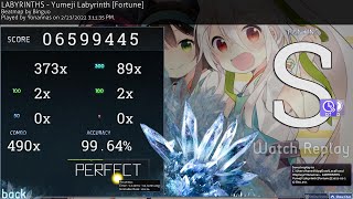 LABYRINTHS - Yumeji Labyrinth [Fortune] HDDT FC #1 // osu! liveplay