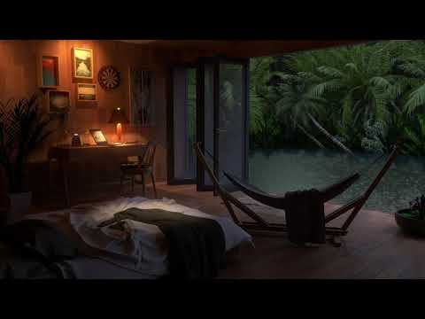 [Modify Sound] A Cozy Floating House in the Rainy Forest - 8 Hours Relaxation and Sleep | Study